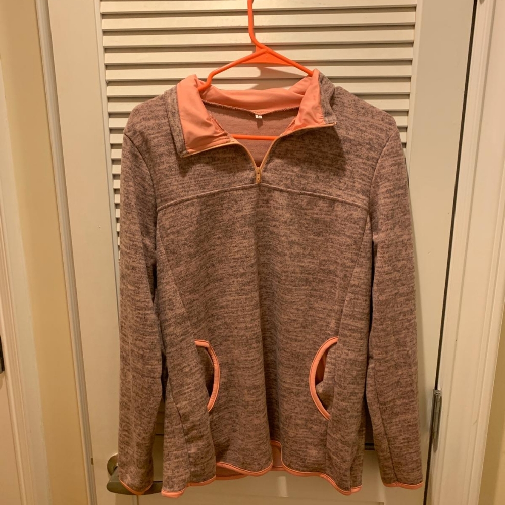 Salmon grey colored sweatshirt